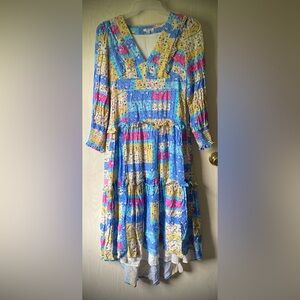 Multi-colored spring/summer dress.